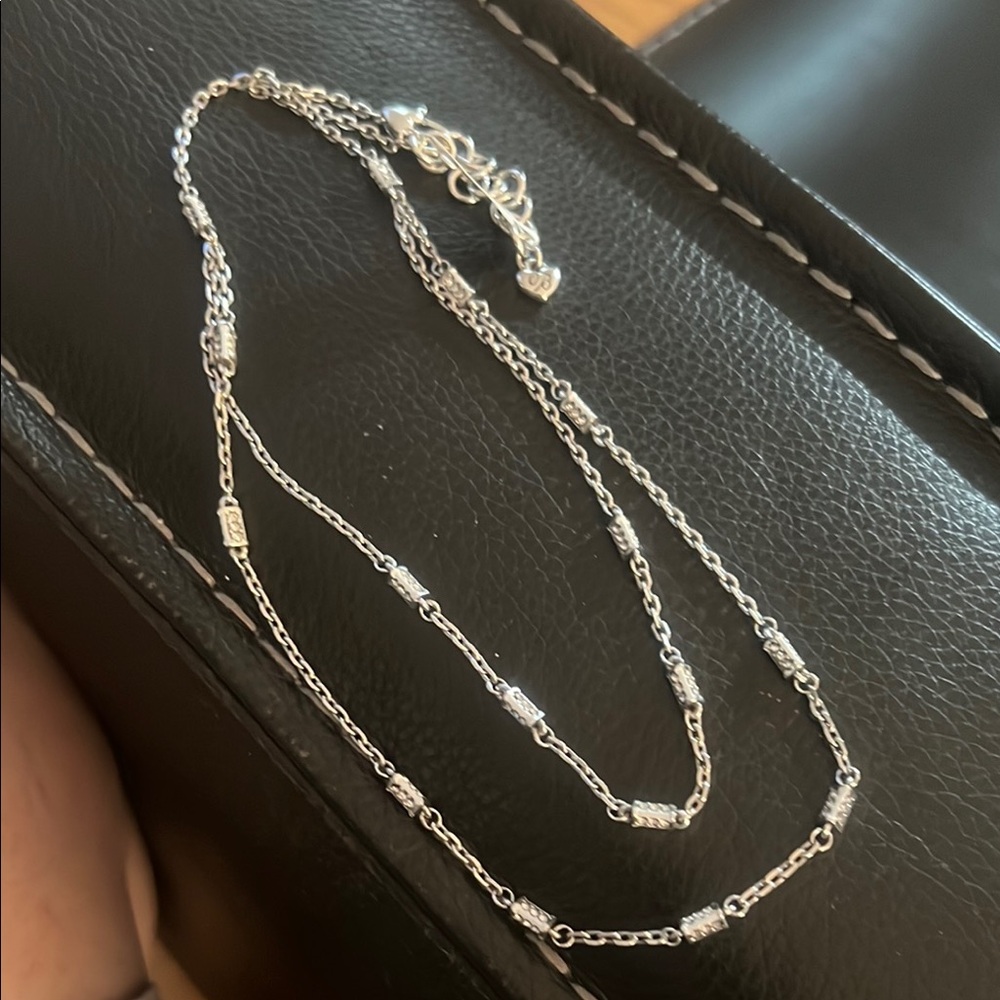 Meridian Duet Elegant Silver Chain Necklace